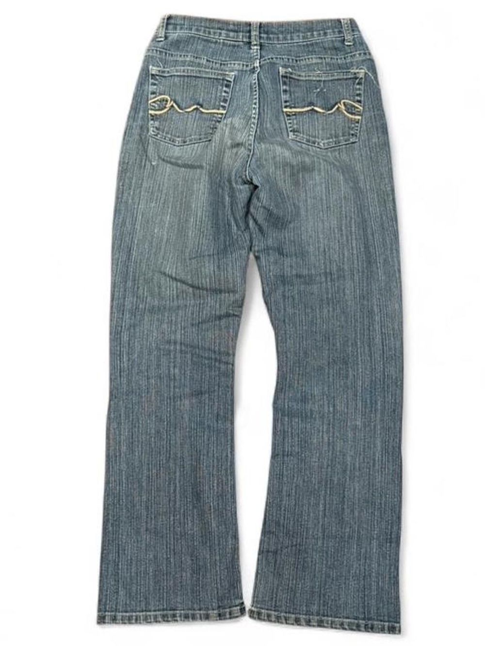Y2K Warehouse One Embroidered Low Rise Bootcut Jeans